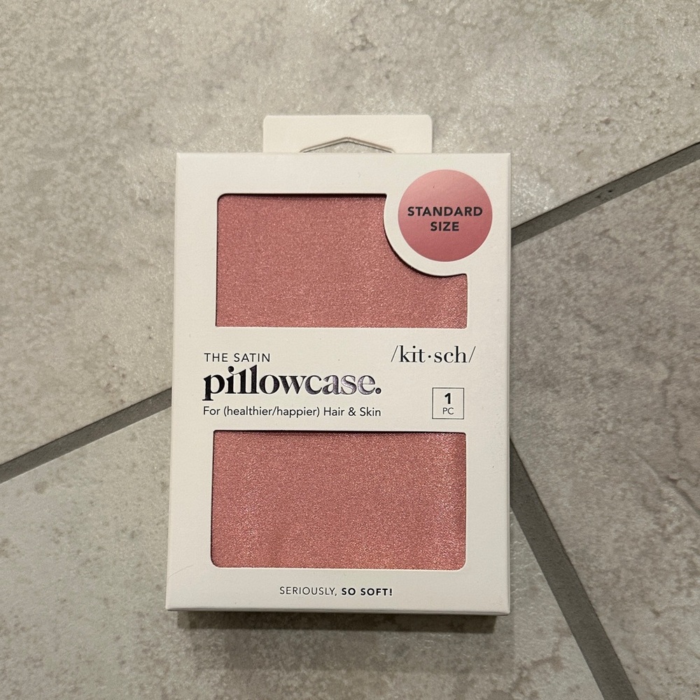 Kitsch Luxurious Satin Pillowcase in Terracotta